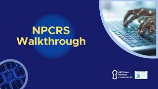 NPC Registration System (NPCRS) Walkthrough