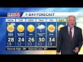 video cold but sunny monday as rain moves out