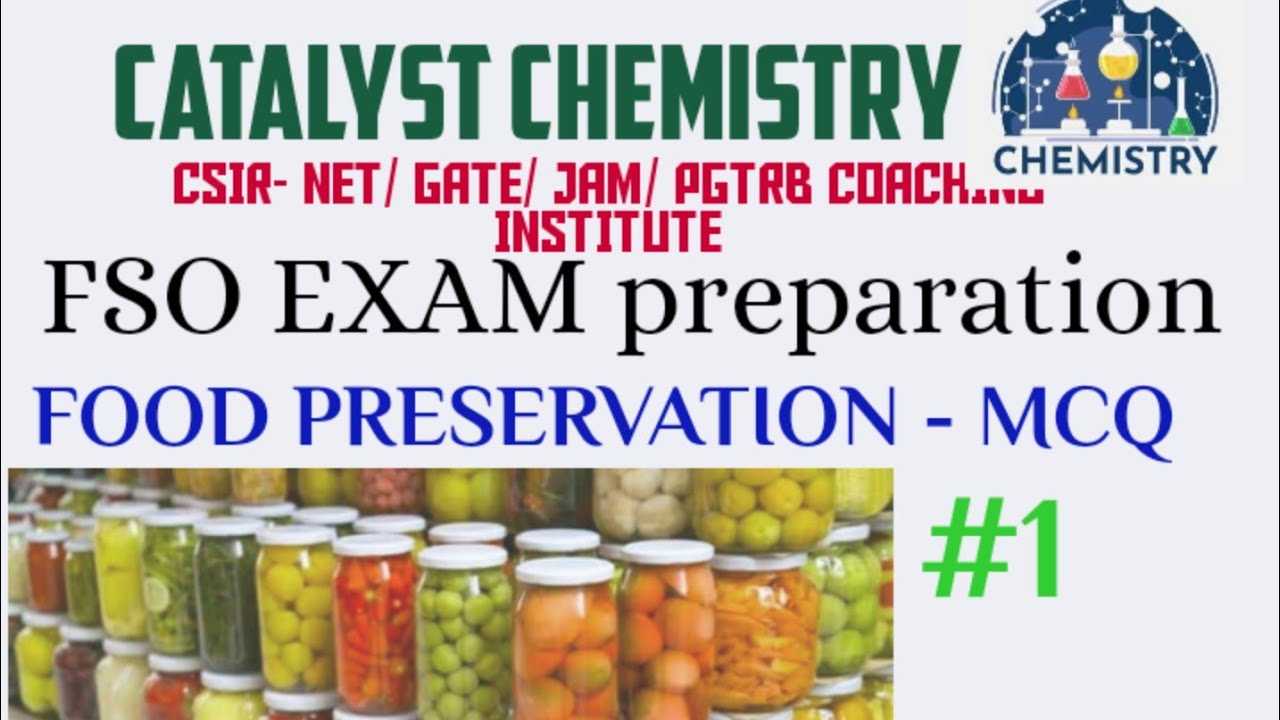 Food Preservation- MCQ #1 (FSO) - YouTube