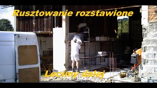 vlog #32 budowa garażu/remont stodoły/rozstawiamy rusztowanie warszawskie /jak murować Solbet