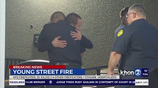 ‘Mayday call’: Firefighter killed while combatting McCully apartment fire