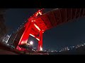 レインボーブリッジのライトアップ　rainbow bridge light up