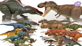 Spinosaurus vs T-Rex! Jurassic World Dinosaurs collection!