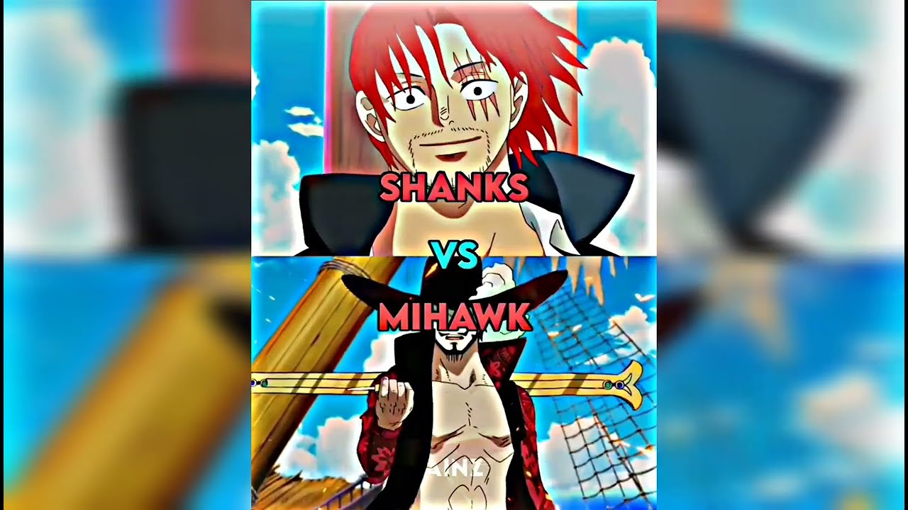 Shanks Vs Mihawk Youtube