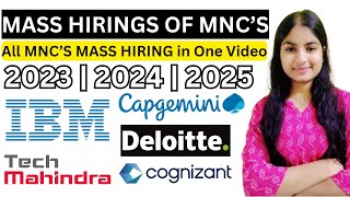 Biggest Mass Hirings | MNC Mass Hiring | Wipro, IBM, Tech Mahindra, Deloitte, Cognizant, Capgemini