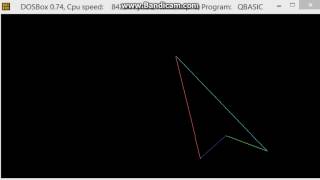Flicker free QBasic