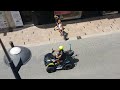 Police in masks on motorcycles, Benidorm in Spain 8 July, 2020