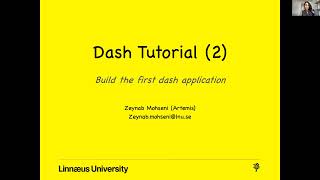 Dash tutorial (2): building the first Dash application