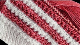 सिर्फ तीन फंदे का बुनाई डिजाइन|Easy And Beautiful Knitting Pattern/Bunai design