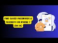 How to Find Saved Passwords & Passkeys on iPhone (iOS 18)