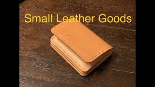 Making a Small Leather Wallet Leather crafting