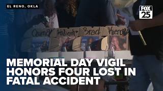 Memorial Day vigil at Lake El Reno honors four killed in I-40 wrong-way crash