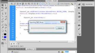 Flash CS5 Tutorial 15 Two Objects Hit.avi