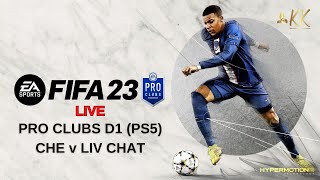 FIFA 23 Live (PS5) - Pro Clubs D1 | Chelsea v Liverpool Chat