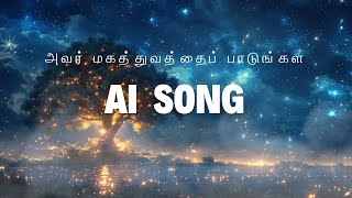 அவர் மகத்துவத்தைப் பாடுங்கள்: AI உருவாக்கிய தமிழ் கிறிஸ்தவ பாடல் அனிமேஷனுடன்