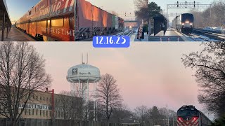 Railfanning in Naperville, IL - 12/16/25