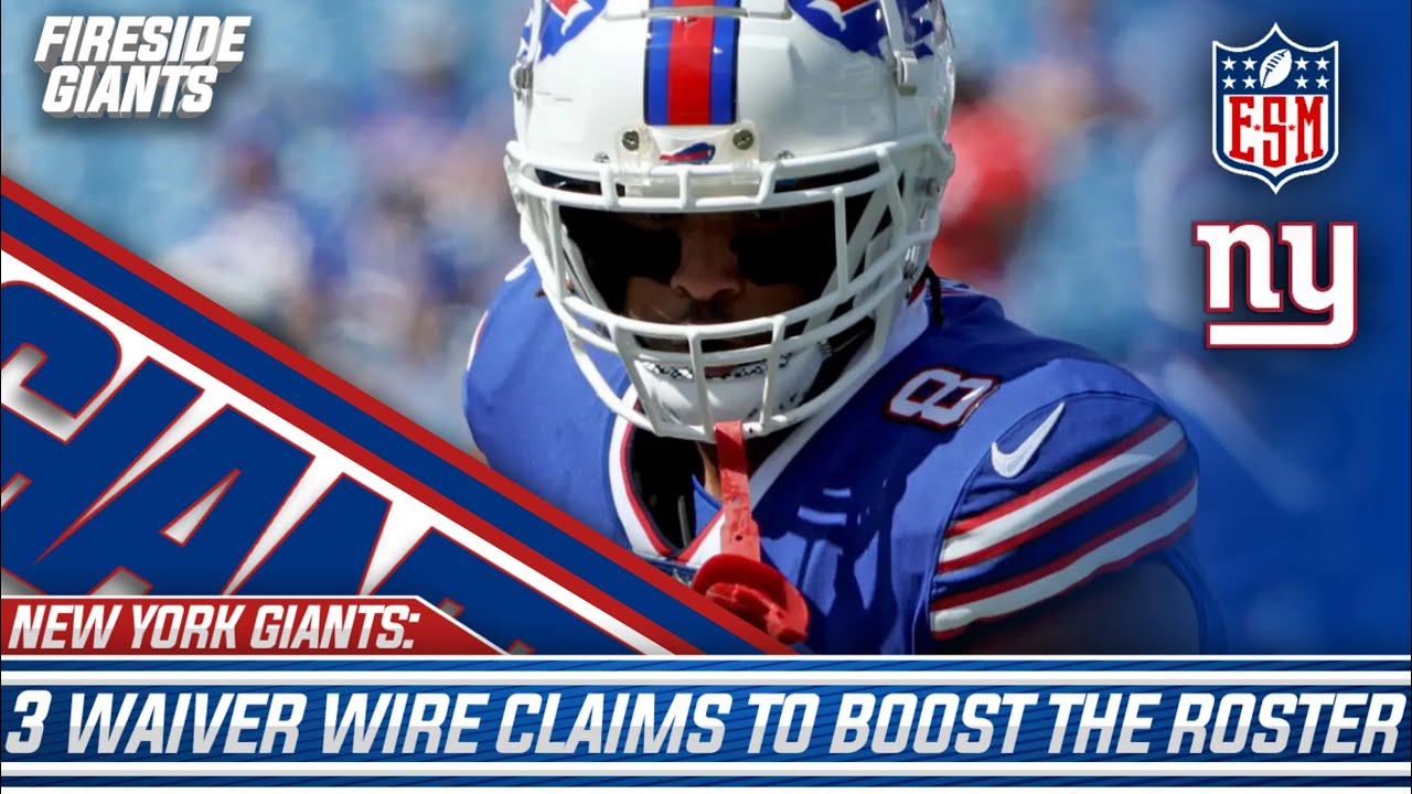 3 Players The New York Giants Should Claim/sign To Boost The Roster ...