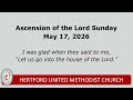 Worship Service May 17, 2026