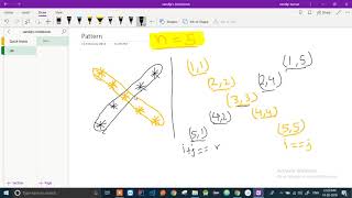 X shape Pattern || Coding Problem || Hackerearth