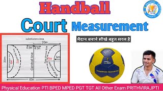 Handball Court Size ! Handball Court Measurement ! Handball Court Length