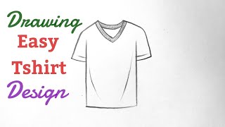 How to draw a T shirt design step by step Drawing Dress designs Clothes easy tutorial for beginners