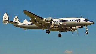 [FullHD] *RARE* Breitling Lockheed Super Constellation landing \u0026 takeoff at Geneva/GVA/LSGG