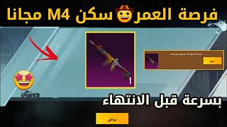 فرصة العمر😳 احصل على سكن M4 مجانا 😍 بسرعة قبل الانتهاء 🔥 هدية الشركة للجميع 🎁 ببجي موبيل PUBG