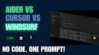 Aider, Cursor, Windsurf: Build Apps with a SINGLE prompt, NO coding!