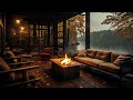 relaxing asmr 호수 오두막집 불멍 모닥불 장작타는 소리 물멍 물 흐르는 소리 3시간 cozy cabin ambience fireplace water flow sound