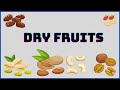 Dry Fruits names for kids | Learn dry fruits names | Junior KCC Learning