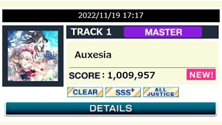 （容量切れ）【CHUNITHM台灣】Auxesia(MASTER) ALL JUSTICE 手元