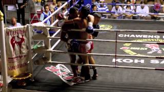 Muay Thai fighting - Rani vs Chamnandet