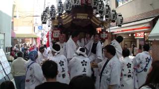 平成22年 神戸市灘区河内国魂神社春祭り宵宮9水道筋2 上野