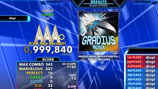 [SM] GRADIUS REMIX (UUDDLRLRBA Ver.) ESP-12 999,840 16p PFC