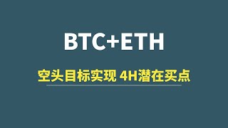 【3月17日】BTC+ETH：空头目标实现，四小时潜在买点！