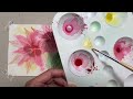 watercolor poinsettias for christmas card