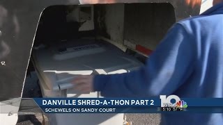 Danville Shred-A-Thon collects 18,000 pounds of material to be shredded