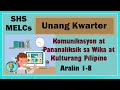 Aralin 1-8 | Komunikasyon at Pananaliksik sa Wika at Kulturang Pilipino SHS  Grade 11 MELCs