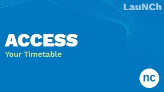 LauNCh - Reading and Understanding Your Timetable