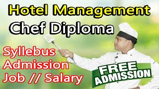 Hotel Management Chef Course Admission // Syllabus // Job // Free of Cost