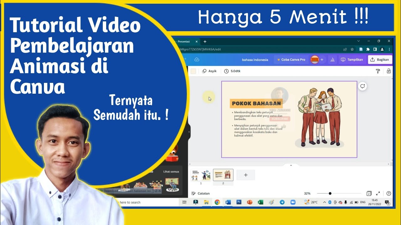 Cara Membuat Video Pembelajaran Animasi Di Canva Hanya 5 Menit - YouTube