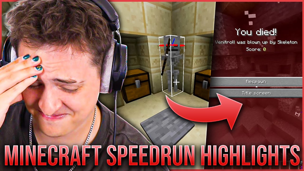 Minecraft Speedrun Highlights 1 Youtube