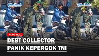 VIRAL DEBT COLLECTOR Panik Kepergok TNI Saat Tarik Paksa Sepeda Motor Depan Kodim Situbondo!