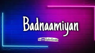 Badnaamiyan song | Arman Malik | new lyrical status |ANSHU CREATIVE ..