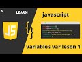 javascript variables var Tutorial in urdu hindi easy learn