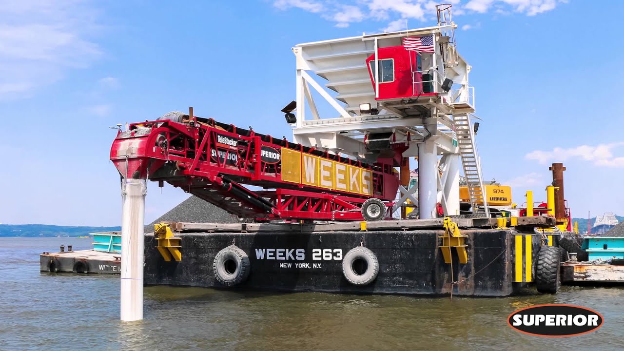 Weeks Marine Uses Barge Mounted TeleStacker® Conveyor In Dredging ...