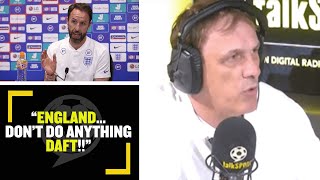 "DON'T DO ANYTHING DAFT!" Tony Cascarino warns England players ahead of their friendly with Romania