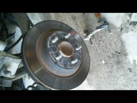 Mazda5 rear brake and rotor change Mazda5 rear brake and rotor change