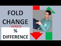 🧮 How to CALCULATE FOLD CHANGE AND PERCENTAGE DIFFERENCE