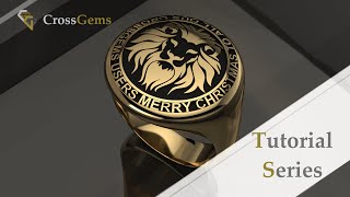 Engraving Text \u0026 Image Hollowing on a Signet Ring CrossGems | Tutorial